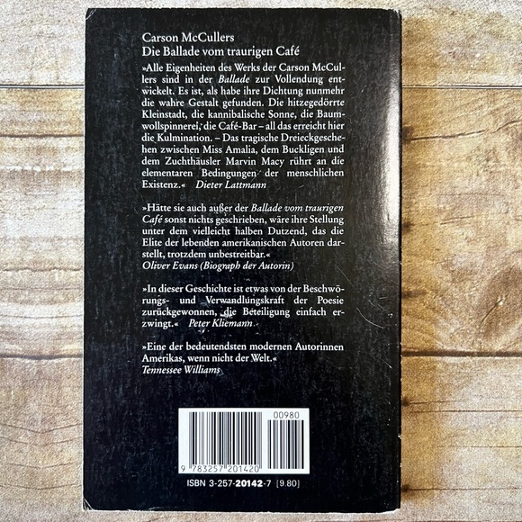 Carson McCullers - Die Ballade vom traurigen Café Paperback Boo - Picture 2 of 5